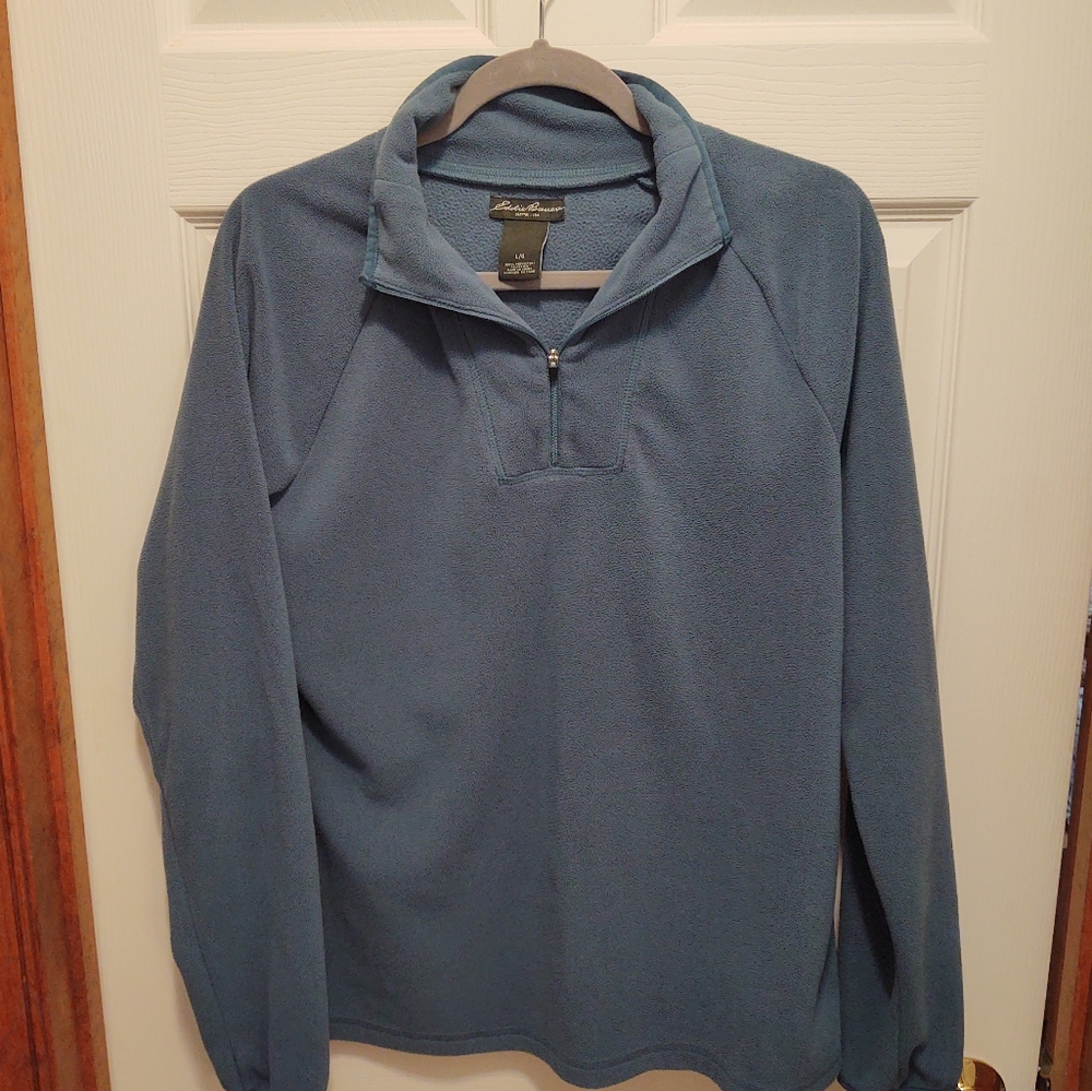 Eddie Bauer micro fleece 3/4 zip, large